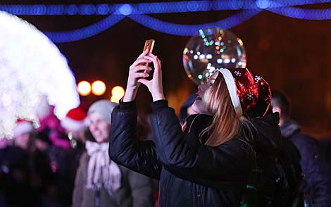 New Year's night in Minsk