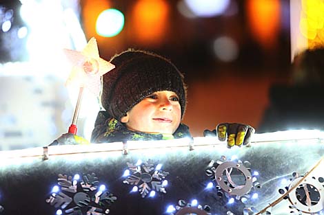 New Year's night in Minsk