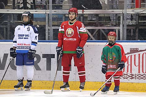 Opening ceremony of Christmas Amateur Ice Hockey Tournament and national junior ice hockey competition Golden Puck