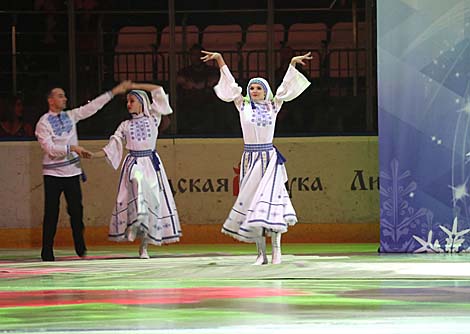 Opening ceremony of Christmas Amateur Ice Hockey Tournament and national junior ice hockey competition Golden Puck