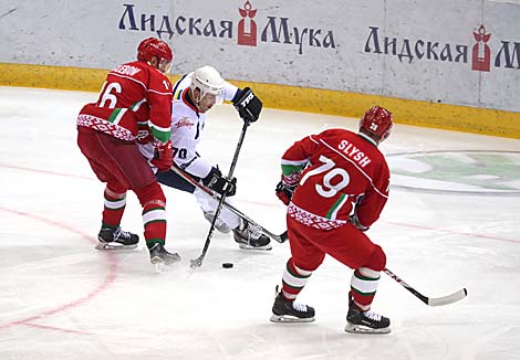 Belarus President Team beat IIHF Team 13:7