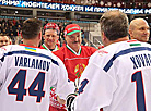 Alexander Lukashenko with players