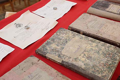 The holy relics in the church of Madonna the Scapular