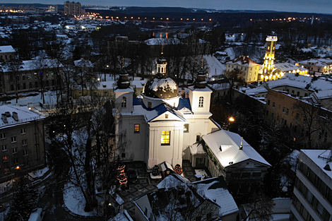 Midnight service in the Holy Nativity of the Theotokos Convent in Grodno