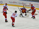 Alexander Lukashenko scores a goal