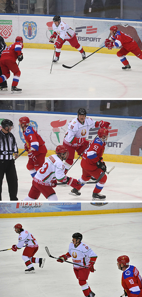 Alexander Lukashenko during the final match