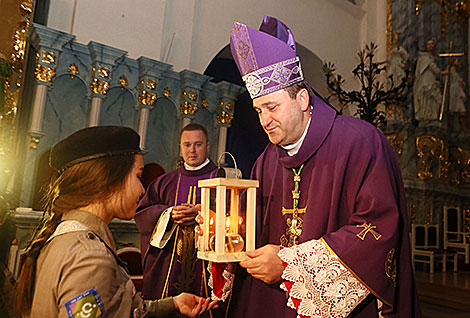 Peace Light of Bethlehem arrives in Grodno