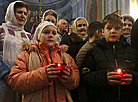 Orthodox believers came for consecrated water to the Convent of the Nativity of the Mother of God in Grodno