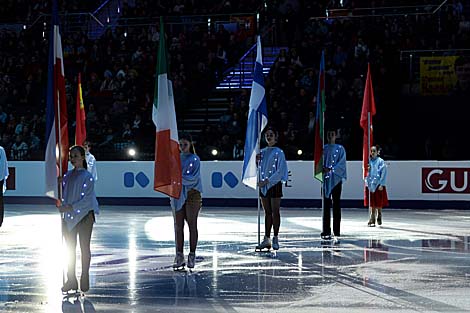 Афіцыйная цырымонія адкрыцця 111-га чэмпіянату Еўропы па фігурным катанні