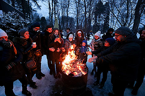 Festival-contest of ice and snow sculptures in the Central Botanical Garden in Minsk