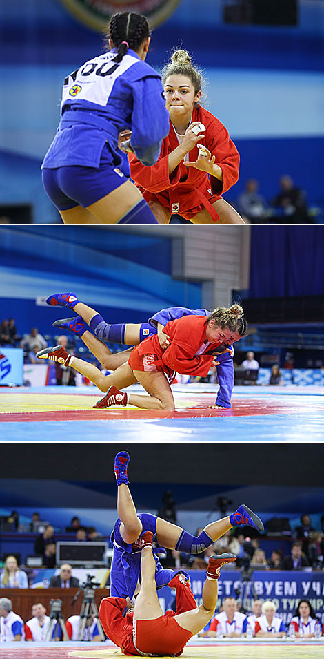 The final fight in women’s under 48kg weight category 