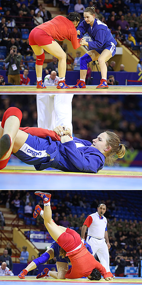 The final fight in women’s under 64kg weight category