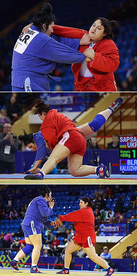 The final fight in women’s over 80kg weight category 