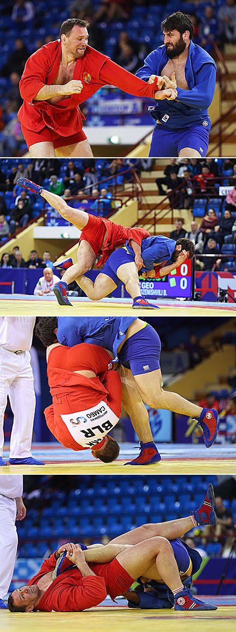 The final fight in men’s over 100kg weight category