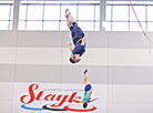 Belarusian trampolinists train in Staiki sports center