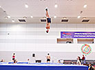 Belarusian trampolinists train in Staiki sports center