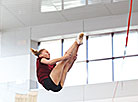 Belarusian trampolinists train in Staiki sports center