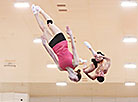 Belarusian trampolinists train in Staiki sports center