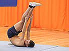 Belarusian trampolinists train in Staiki sports center