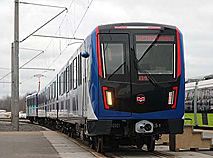 Stadler rolls out four-car train for Minsk metro