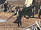 WWI battle reenactment at Stalin Line