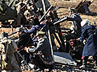 WWI battle reenactment at Stalin Line