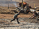 WWI battle reenactment at Stalin Line