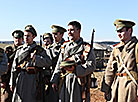 WWI battle reenactment at Stalin Line