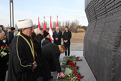 Opening of the monument Array of Names in the memorial complex Trostenets