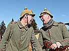 The participants of the WWI battle reenactment at Stalin Line