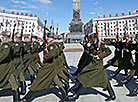 Federal Cancellor of Austria Sebastian Kurz lays a wreath at the Victory Monument in Minsk 