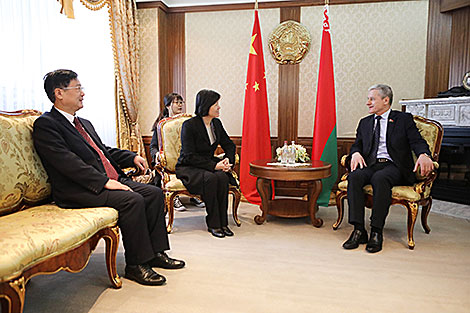 Chinese parliament delegation in Minsk on a visit