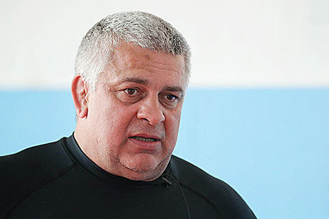 Head coach of the Belarusian national judo team Leonid Svirid