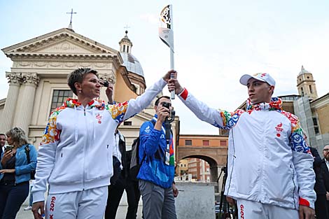 2nd European Games Flame lit in Rome