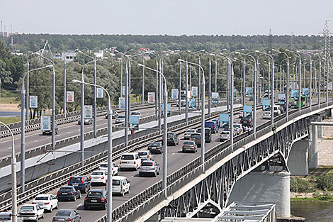 Bridge over Sozh River in Gomel