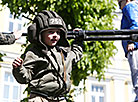 Young Grodno citizen Mikhail Ignatovich at Victory Day celebration