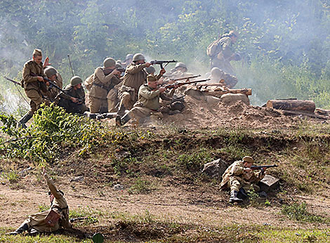 Historical reenactment of Vitebsk’s liberation from the Nazi invaders