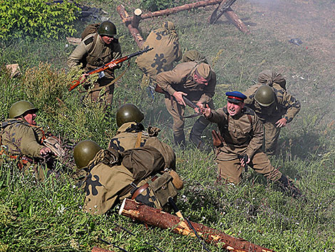 Historical reenactment of Vitebsk’s liberation from the Nazi invaders