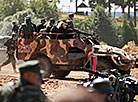 Military history reenactment during Bagration Festival