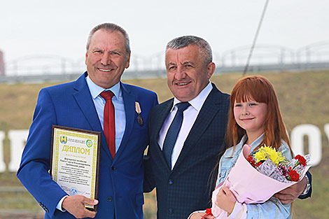 Ceremony to honor the best agricultural workers of Mogilev Oblast in Alexandria