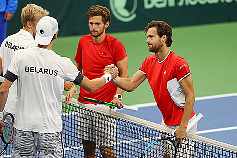 Ilya Ivashka and Andrei Vasilevski vs Joao Sousa and Pedro Sousa went in favor of Portugal 6-3, 7-6 (8-6)