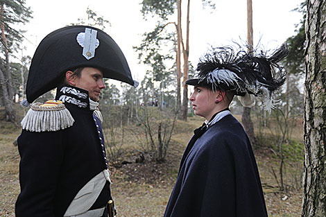 Napoleon’s crossing of Berezina River reenacted near Borisov