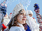 Parade of Father Frosts and Snow Maidens in Minsk