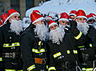 Parade of Father Frosts and Snow Maidens in Minsk