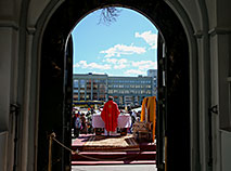 Belarusian Catholics celebrate Palm Sunday