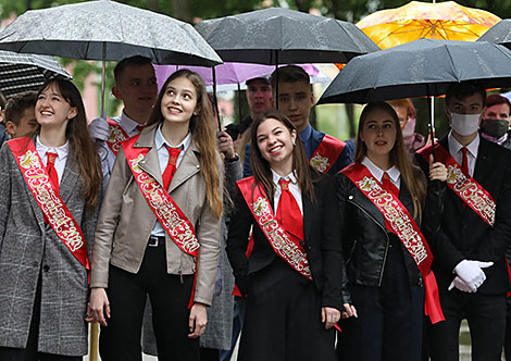 Last Bell ceremony in Vitebsk Gymnasium No.8