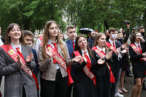 Last Bell ceremony in Vitebsk Gymnasium No.8