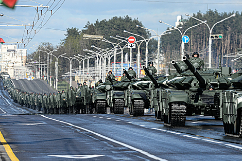 Rehearsal of Victory Day parade in Minsk