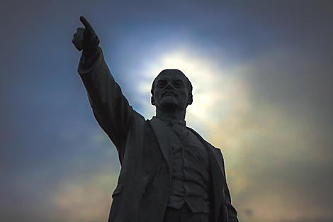 The monument to Vladimir Lenin in Brest