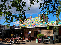 Oktyabrskaya Street is a popular recreational spot for Minsk residents